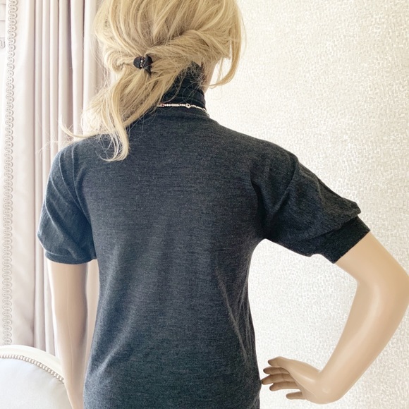 YSL gray 100% wool turtleneck sweater - Picture 5 of 15